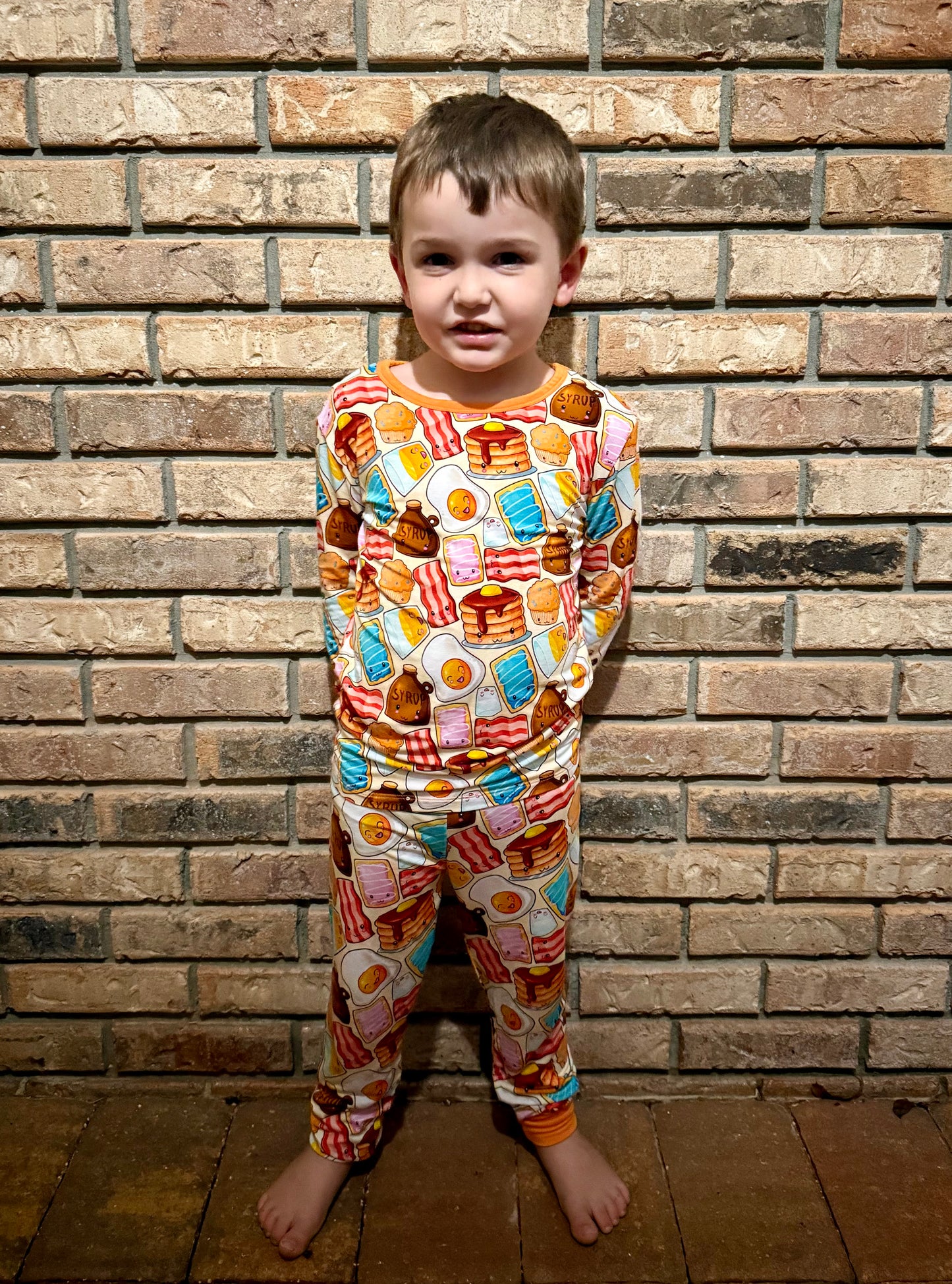 “Breakfast” Two-Piece Pajamas