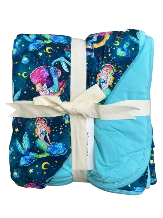 Mystical Mermaids Quilted Blanket
