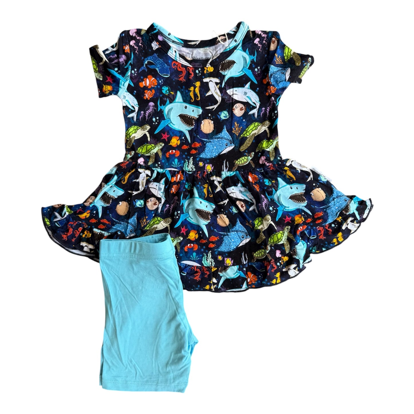 “Beyond The Reef” Peplum Set