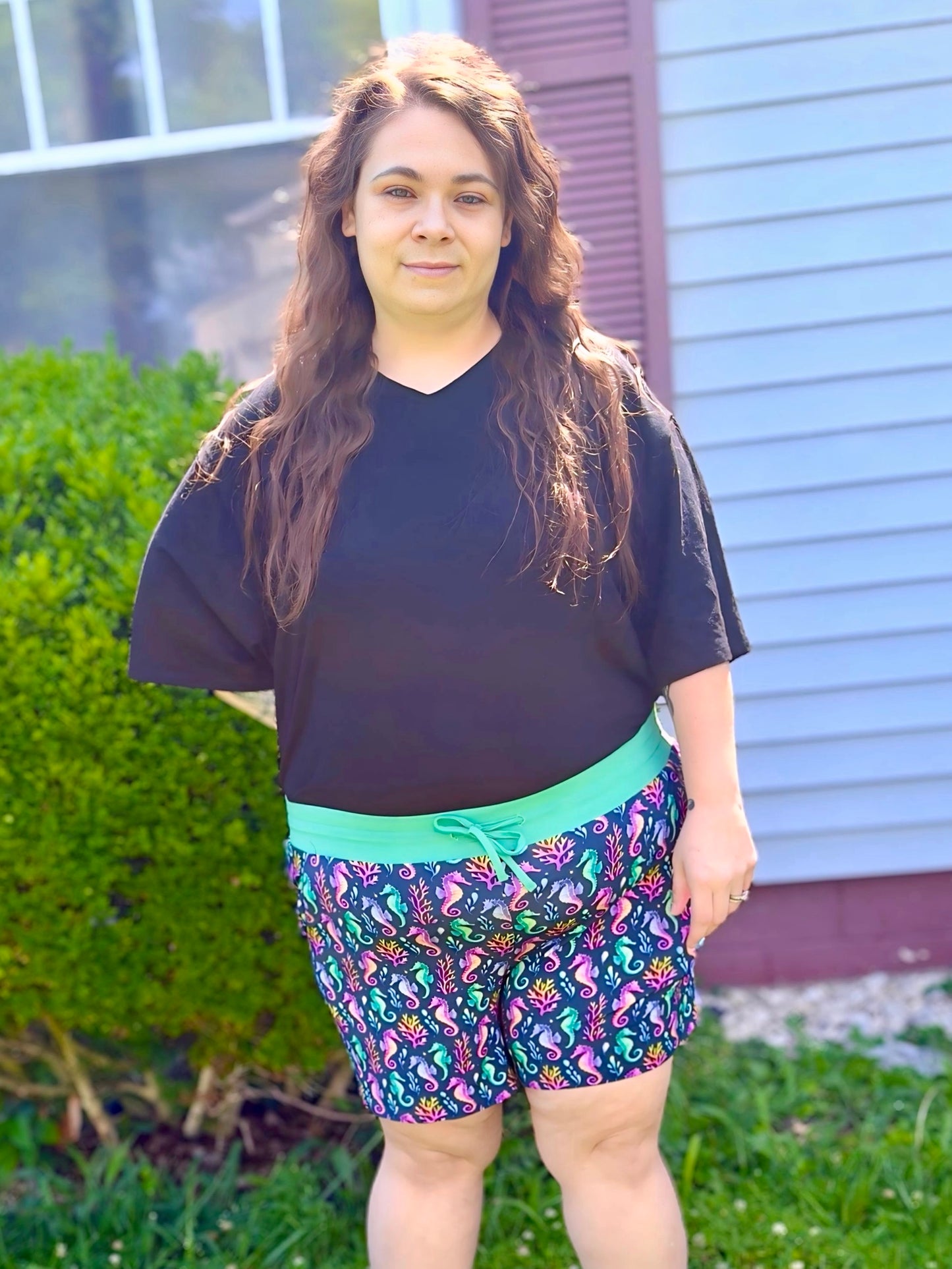 “Seahorse Lagoon” Woman’s Shorts