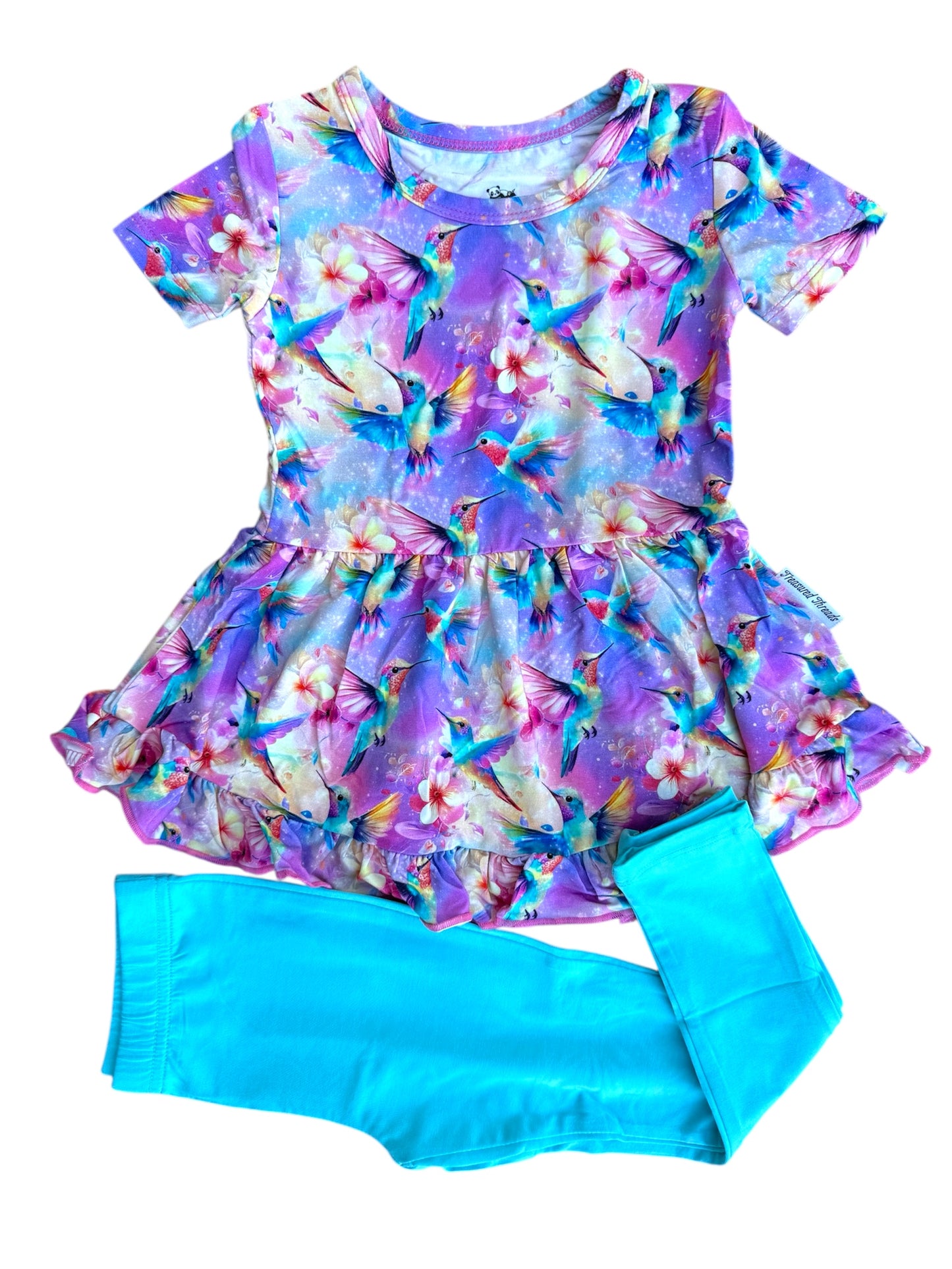 “Hummingbird Haven” Peplum Set
