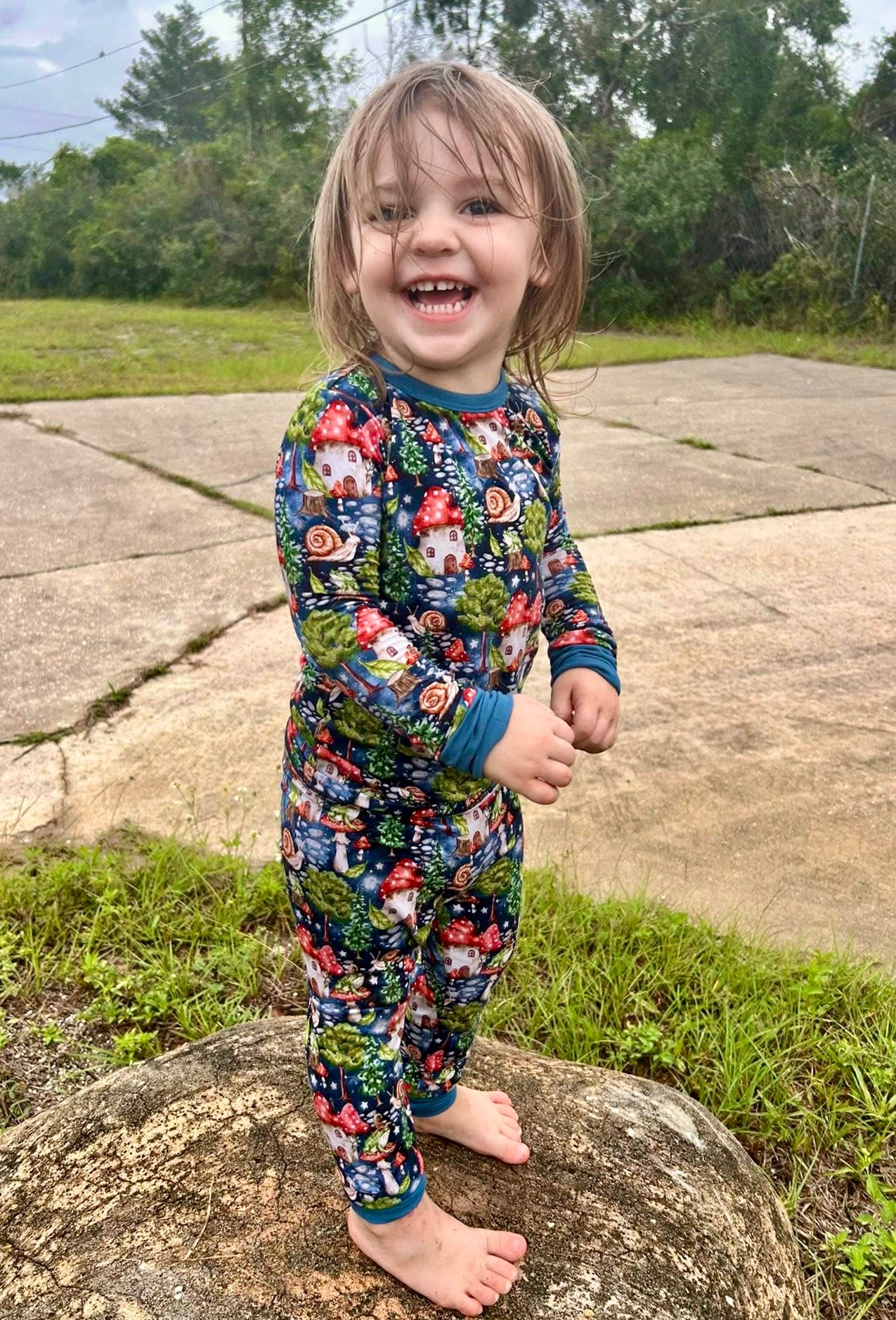 “Enchanted Mushroom Forest” Two-Piece Pajamas