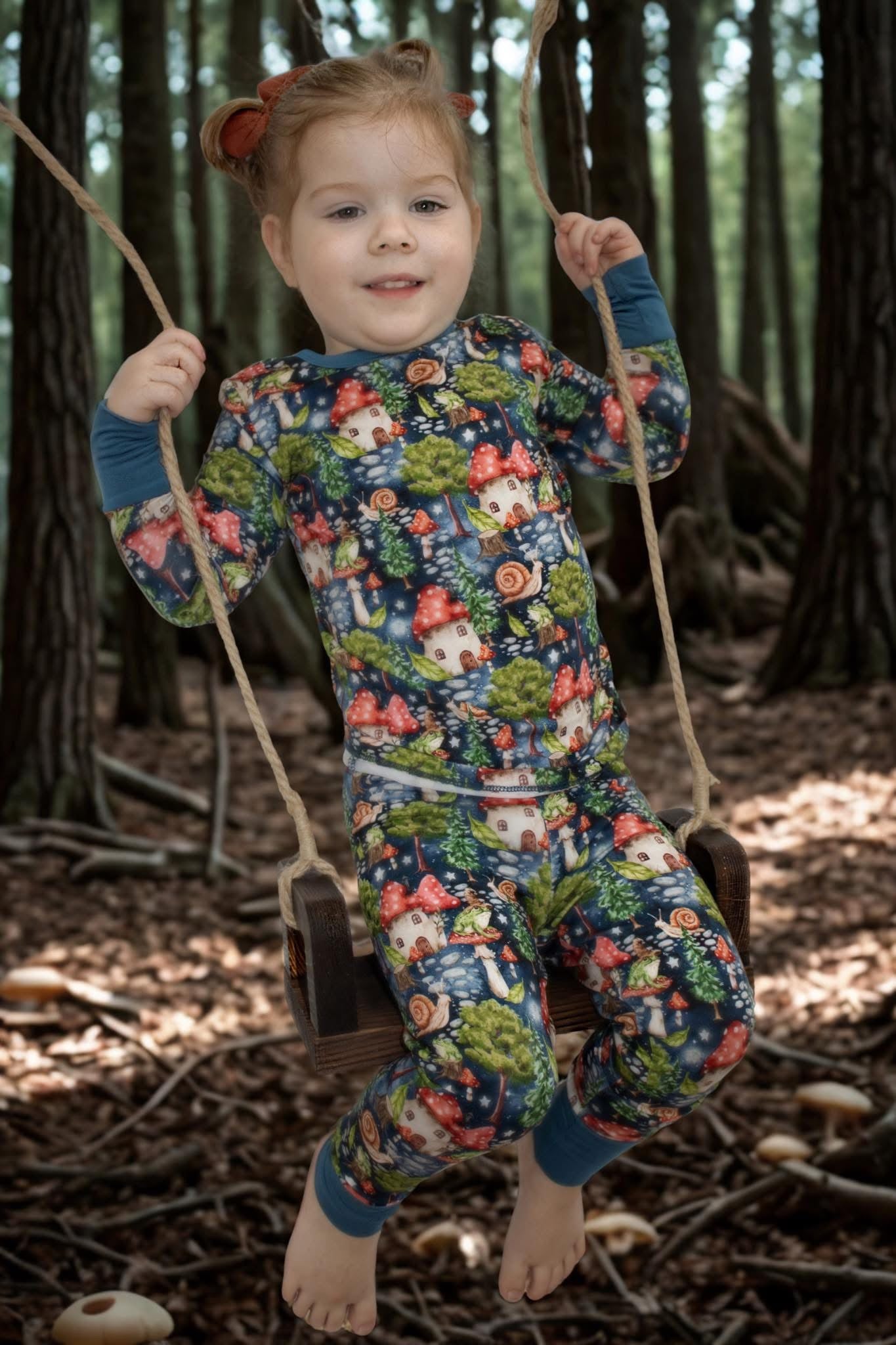 “Enchanted Mushroom Forest” Two-Piece Pajamas