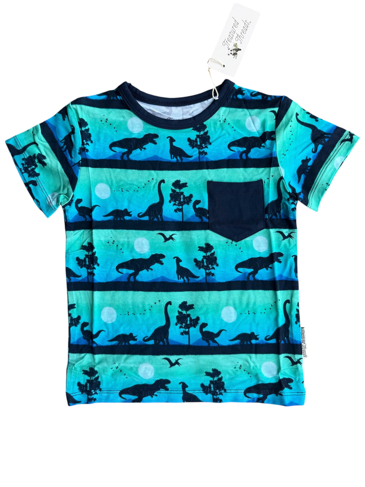 Dinos After Dark Pocket T-Shirt