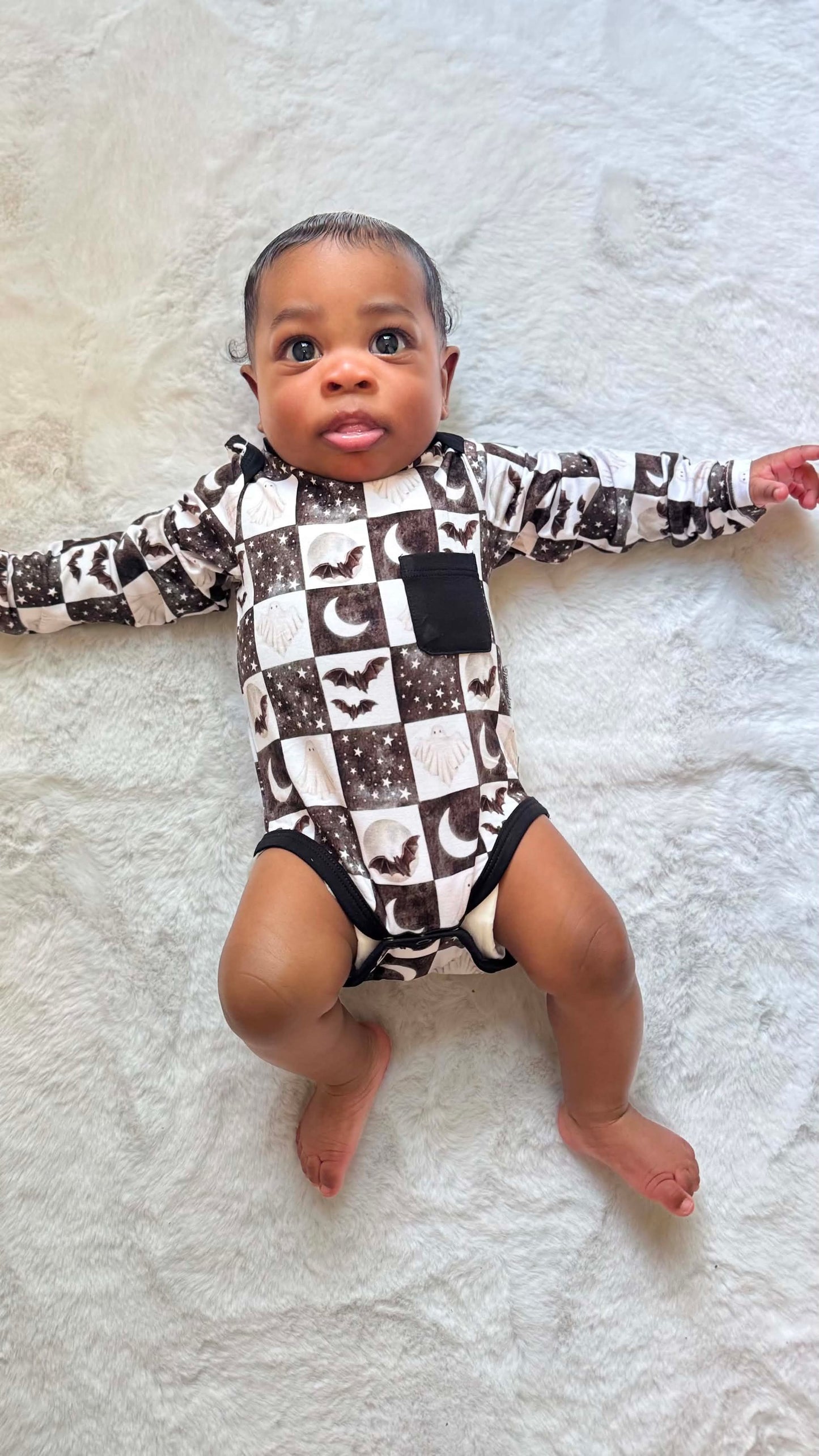 Spooky Starlight Long Sleeved Bodysuit