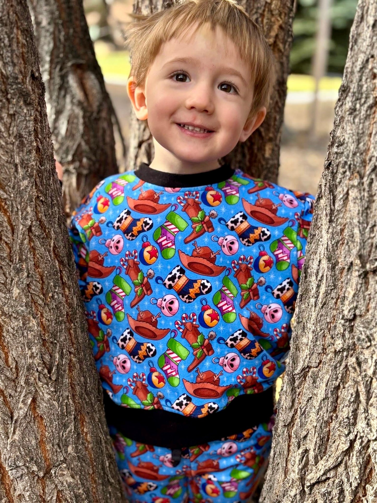 “To Infinity and Christmas” Jogger Set