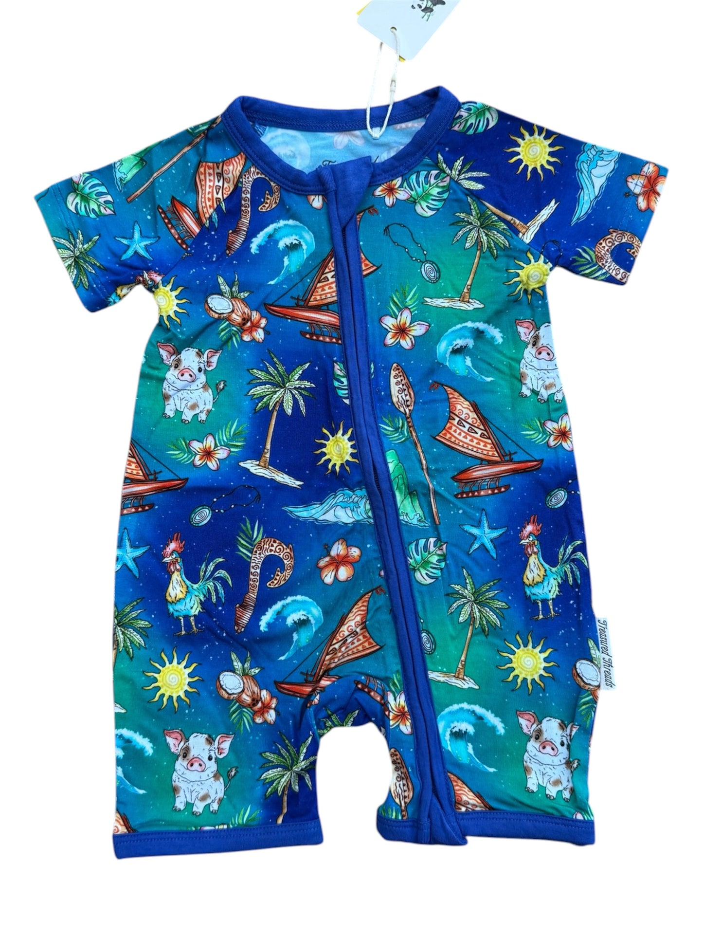 “Oceans Calling” Zippered Shorty