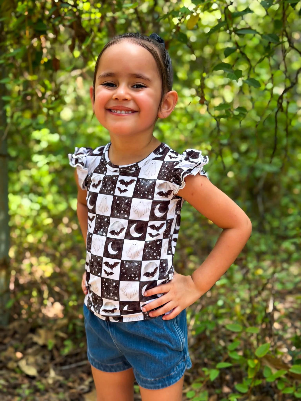 Spooky Starlight Flutter Sleeve Tee