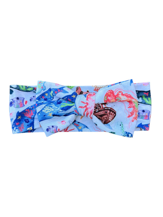 Tiny Sea Treasures Bow Headband
