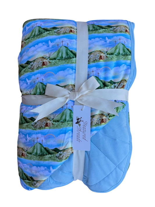 “Risen Above” Quilted Blanket