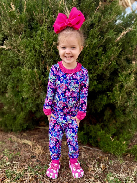 “Cosmic Burst” Two-Piece Pajamas