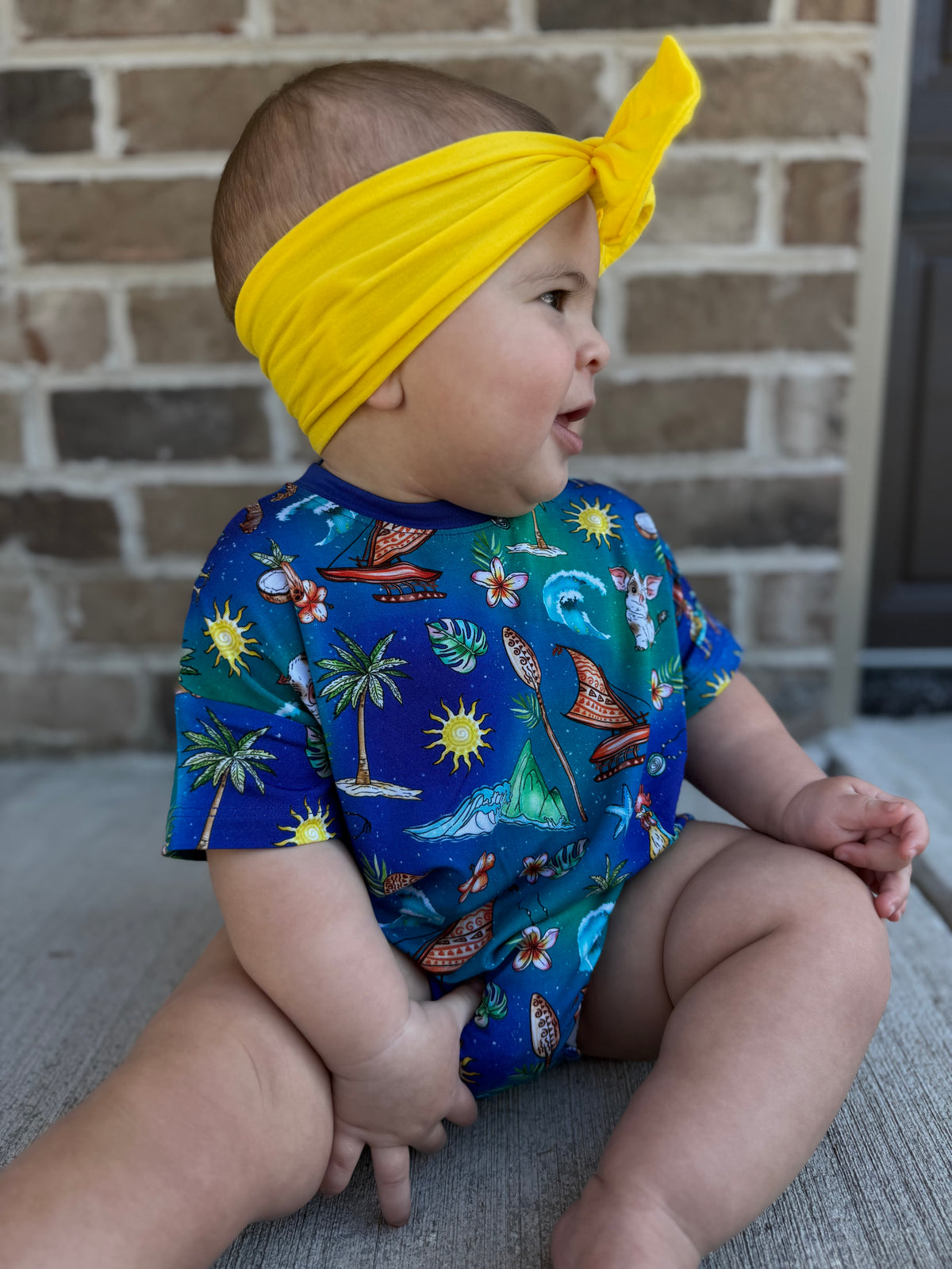 Oceans Calling Short Sleeved Bubble Romper