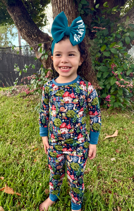 “Enchanted Mushroom Forest” Two-Piece Pajamas