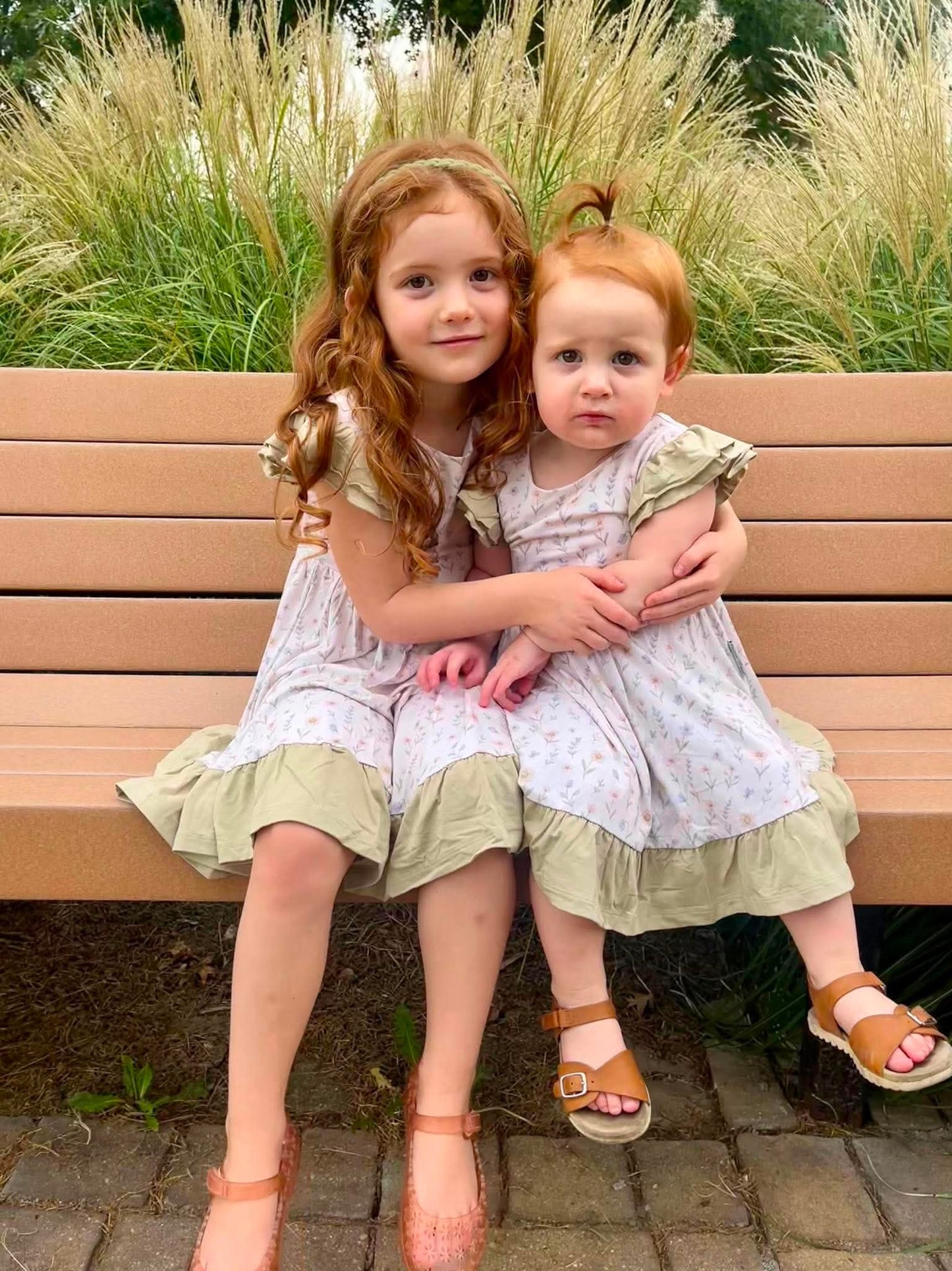 Wildflower Wishes Twirl with Bow Back and Biker Shorts Set