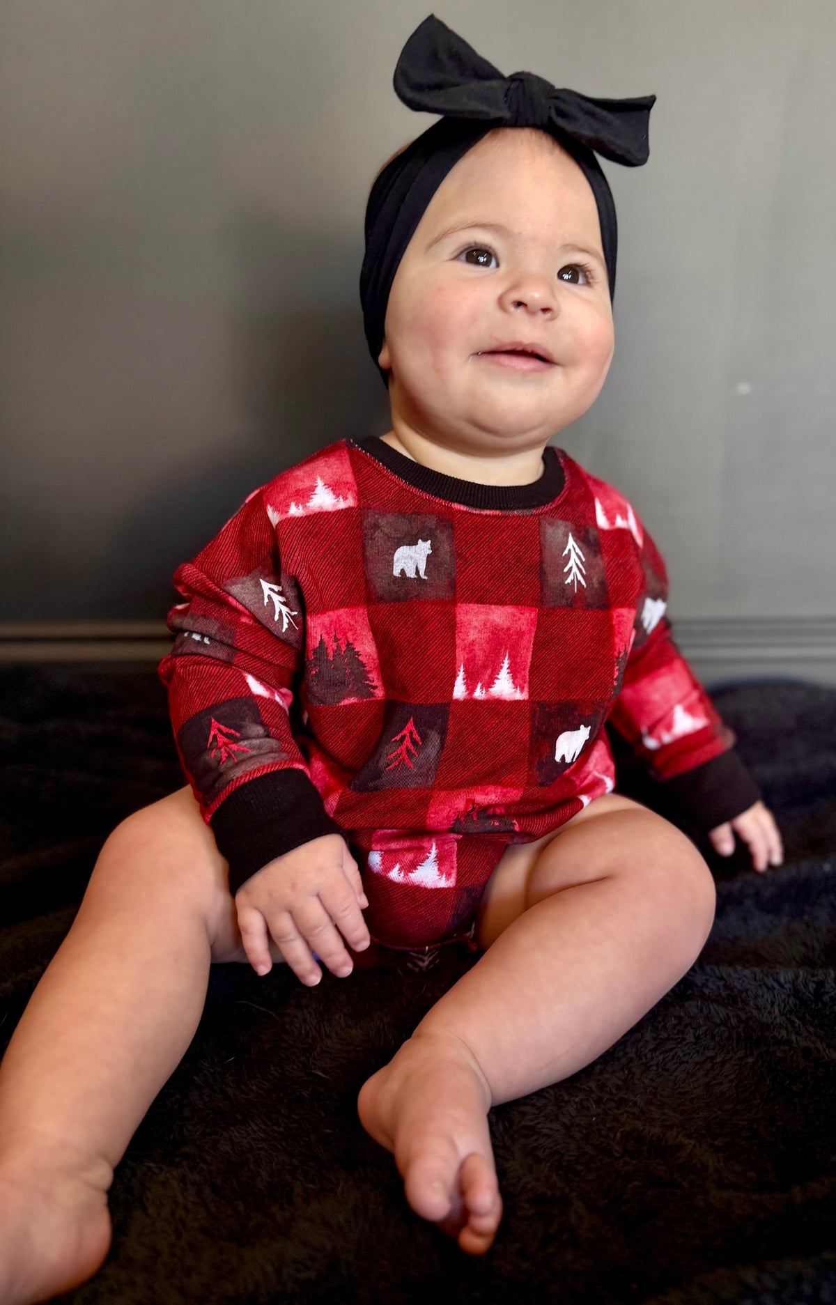 Into the Pines Long Sleeved Bubble Romper