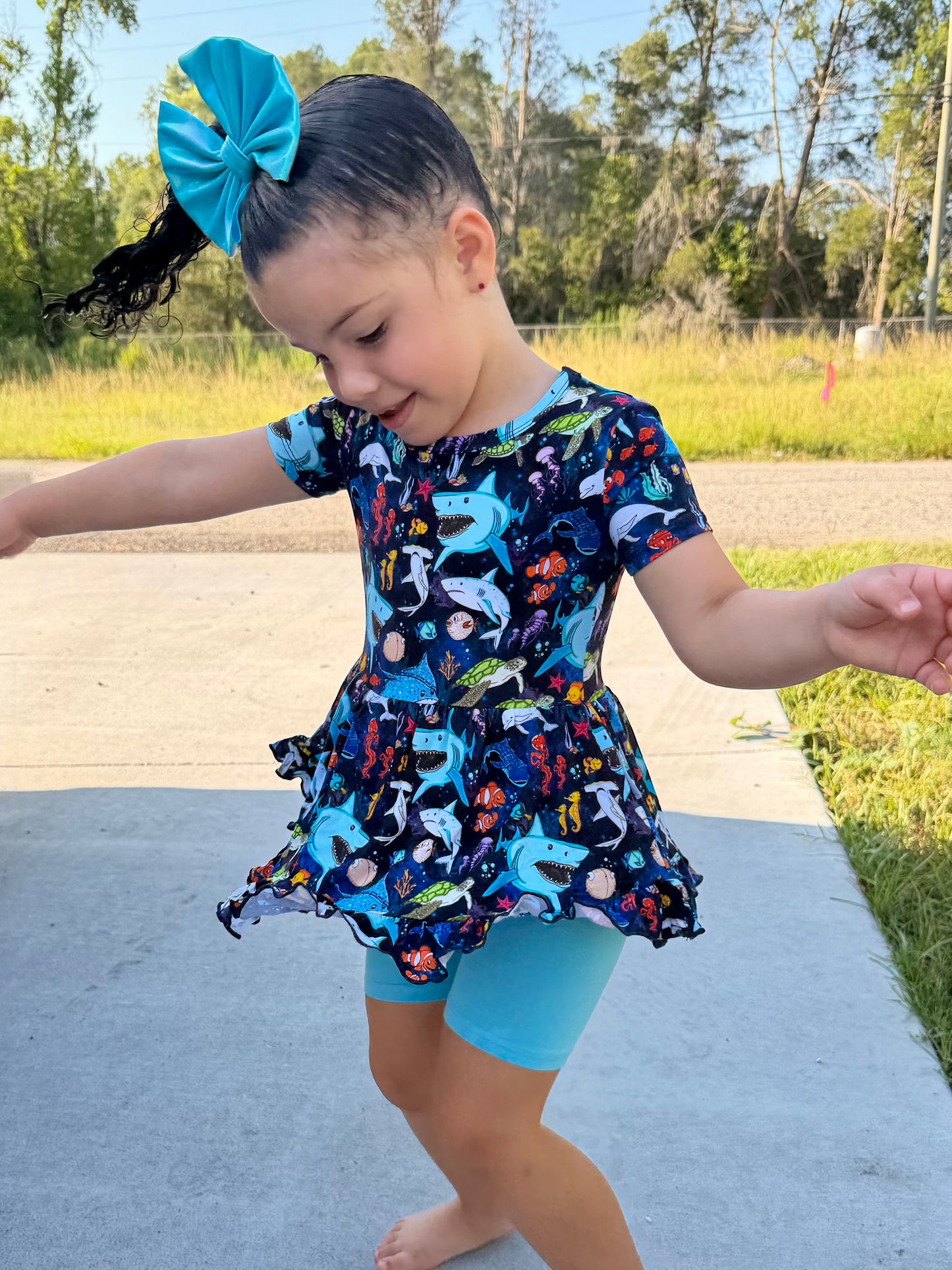 “Beyond The Reef” Peplum Set