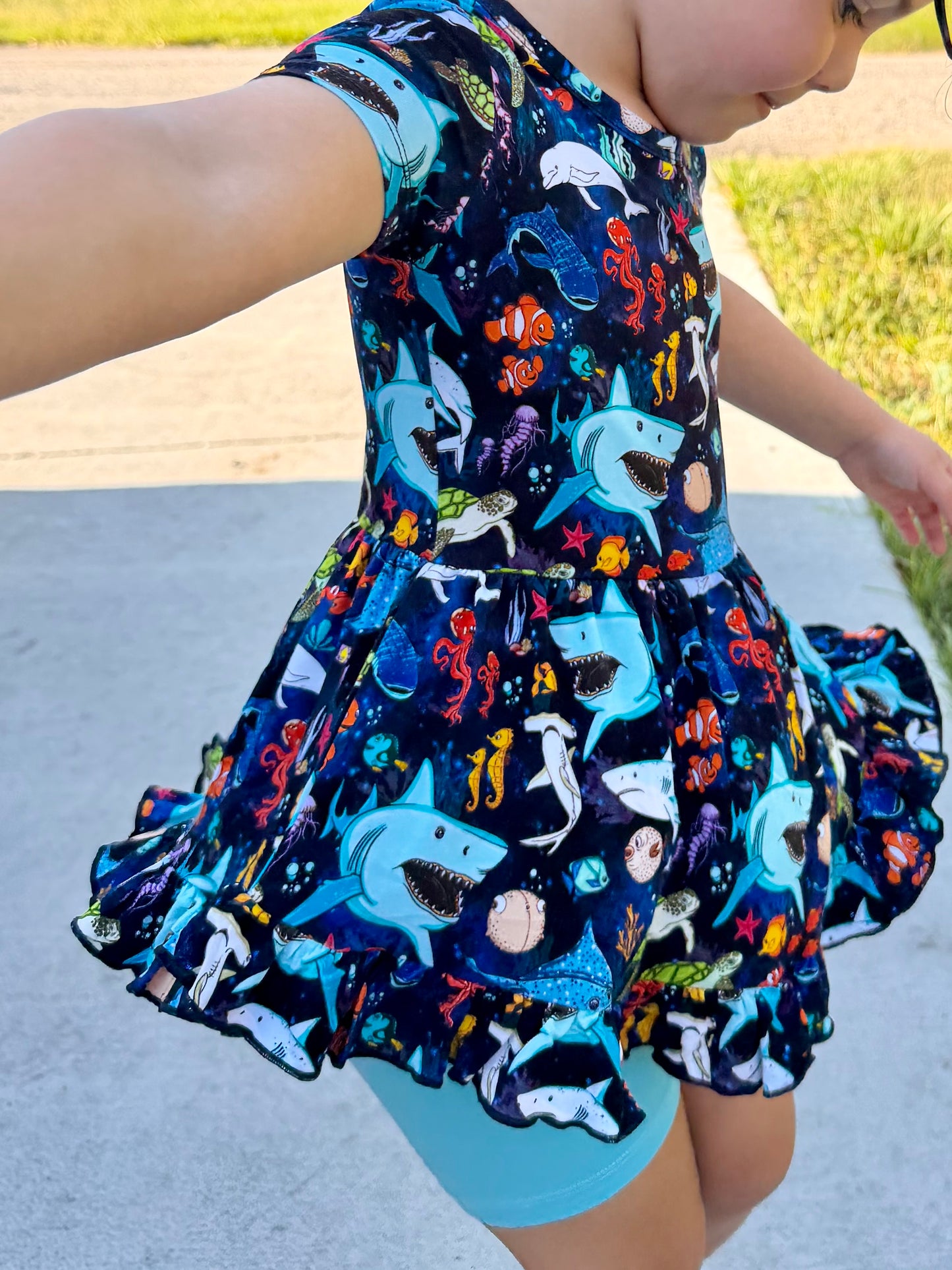 “Beyond The Reef” Peplum Set