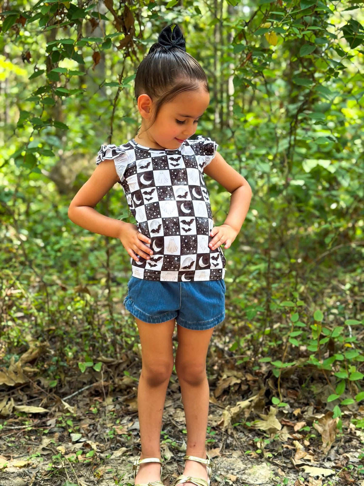 Spooky Starlight Flutter Sleeve Tee