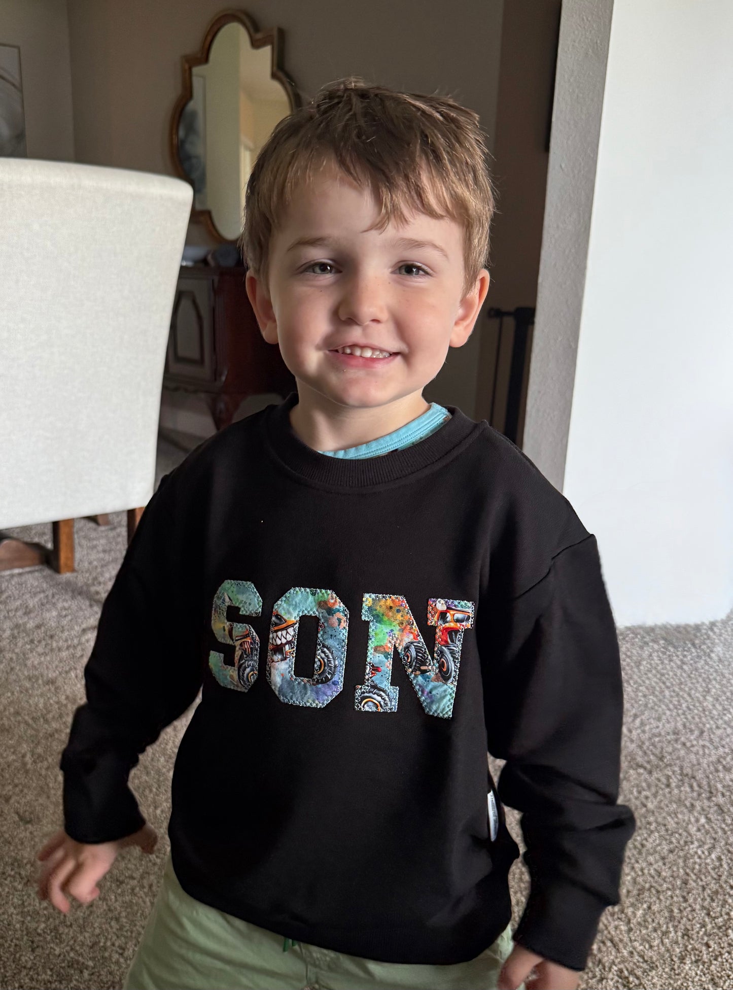 “Monster Truck Mayhem” Son Sweater