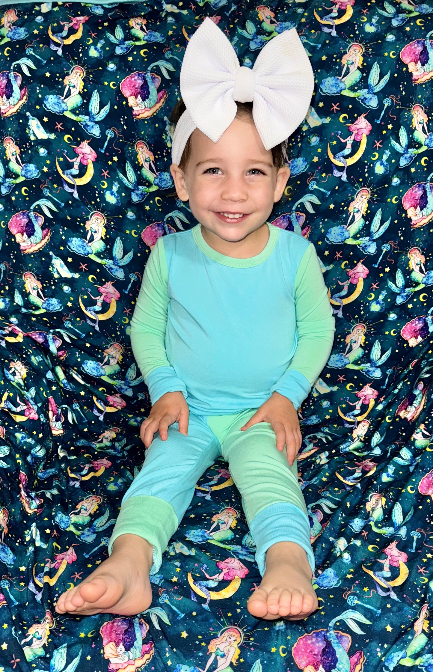 “Color Block Pop” Two-Piece Pajamas