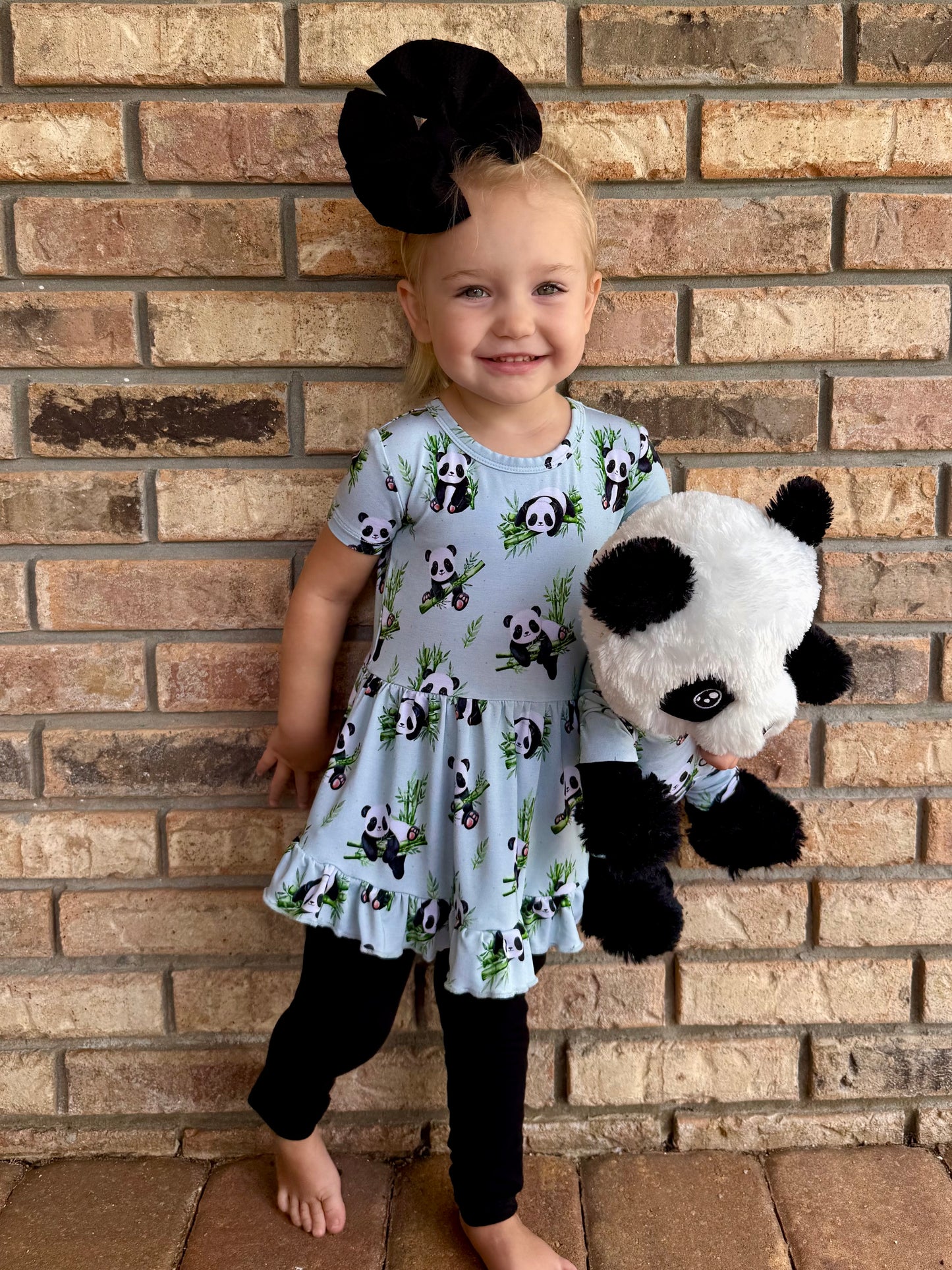 Treasured Pandas Peplum Set