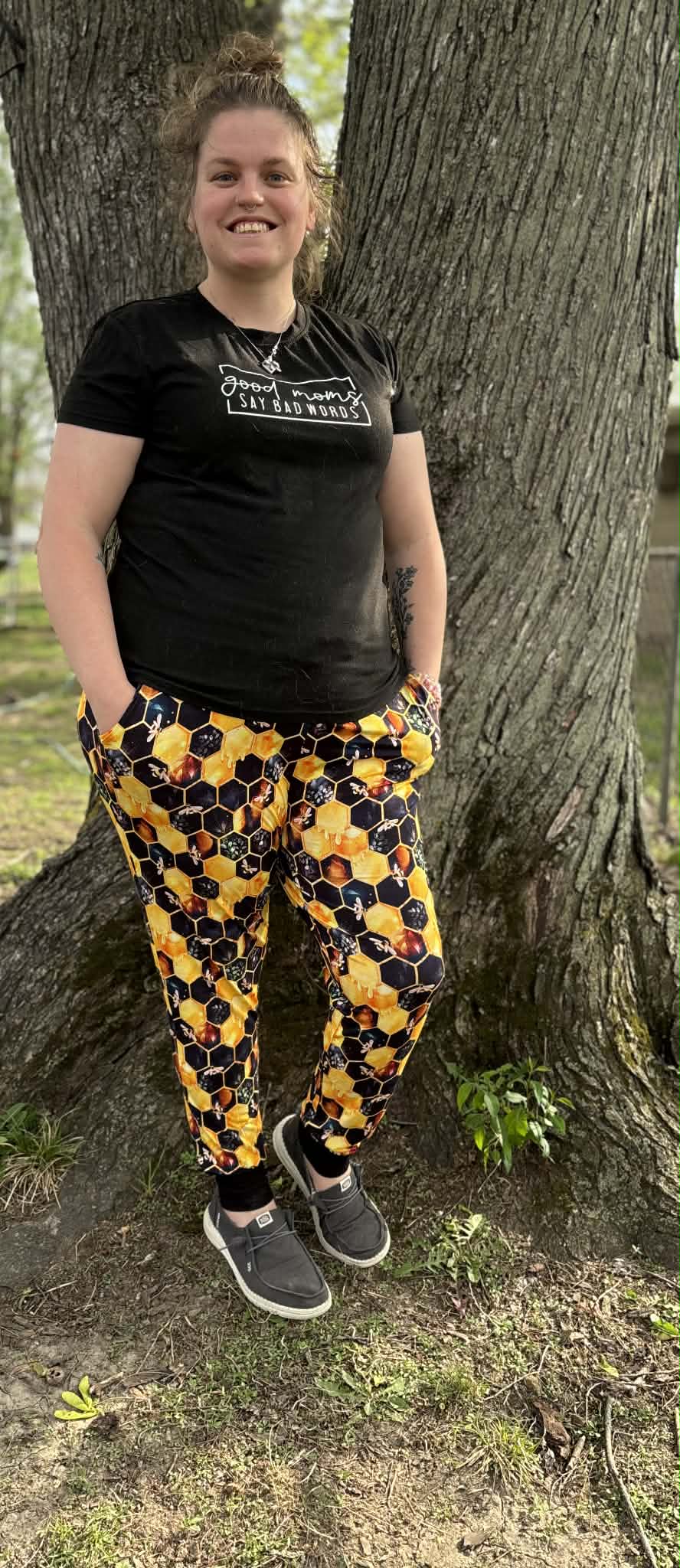 "Bee Happy" Woman’s Joggers