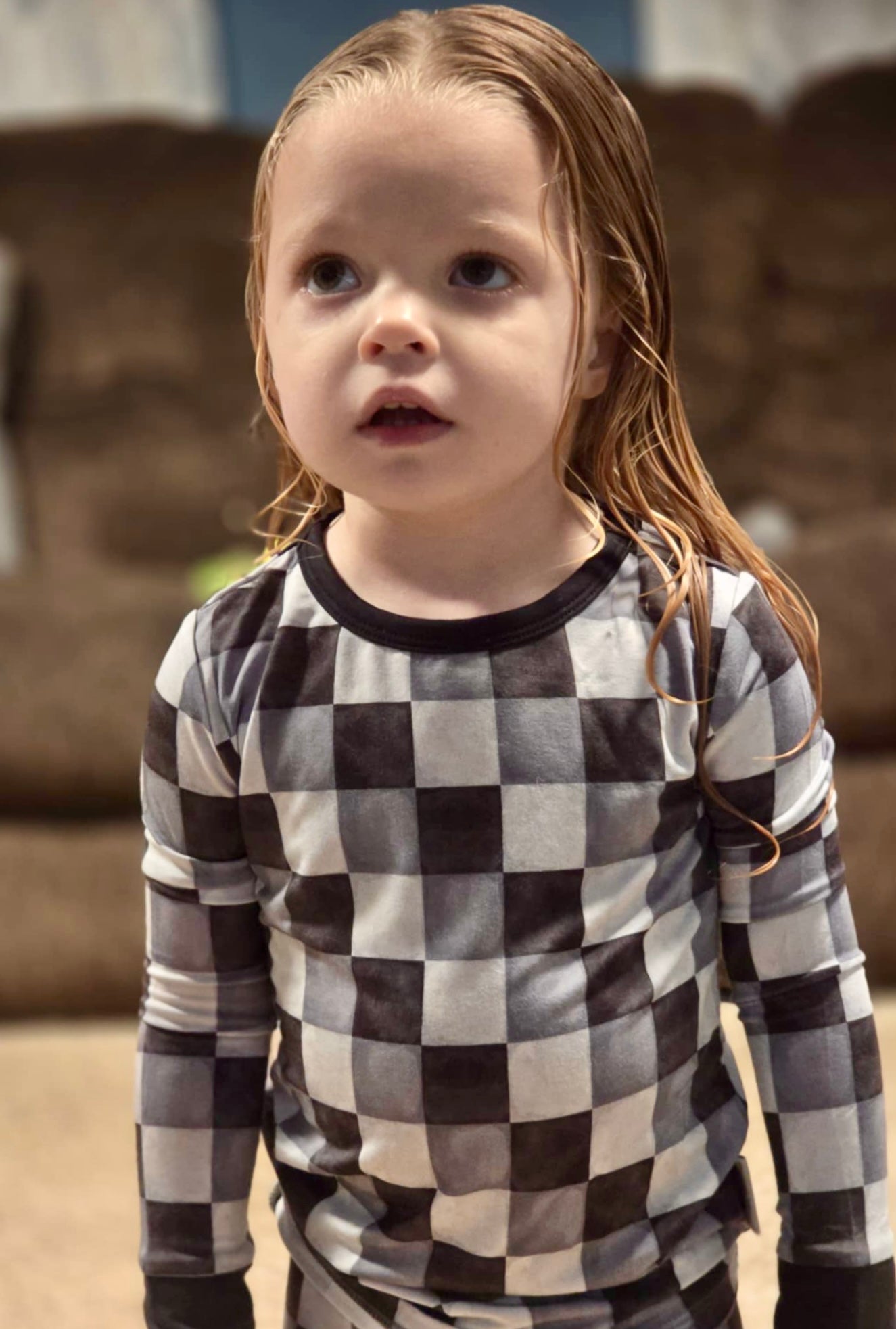“Checkmate” Two-Piece Pajamas