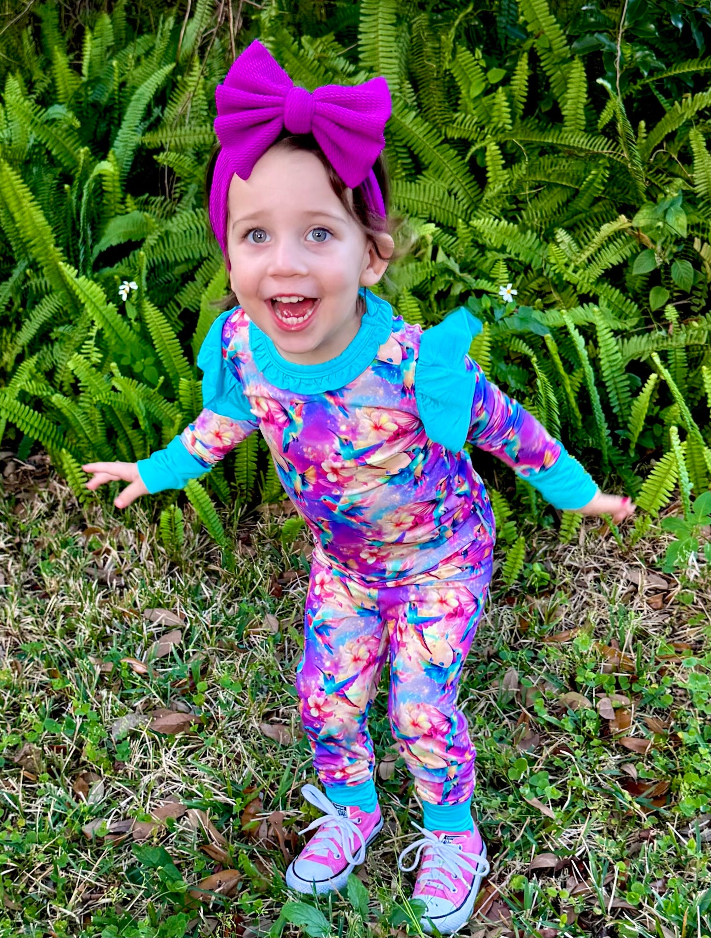 “Hummingbird Haven” Two-Piece Pajamas
