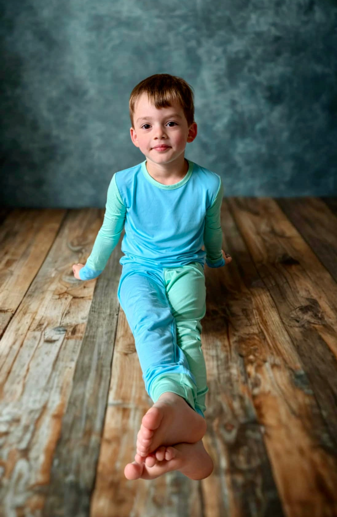 “Color Block Pop” Two-Piece Pajamas