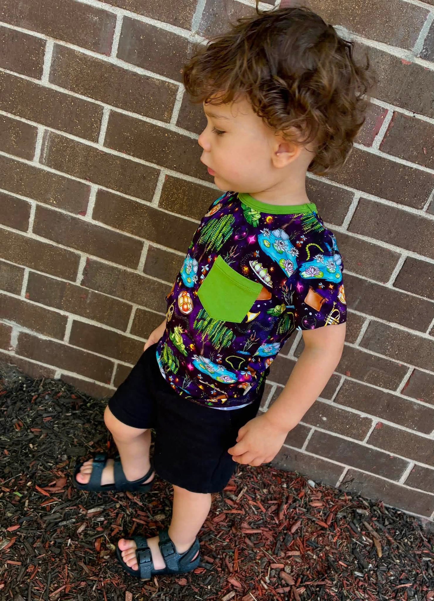 “Fireflies & Frog Kisses” Pocket T-Shirt