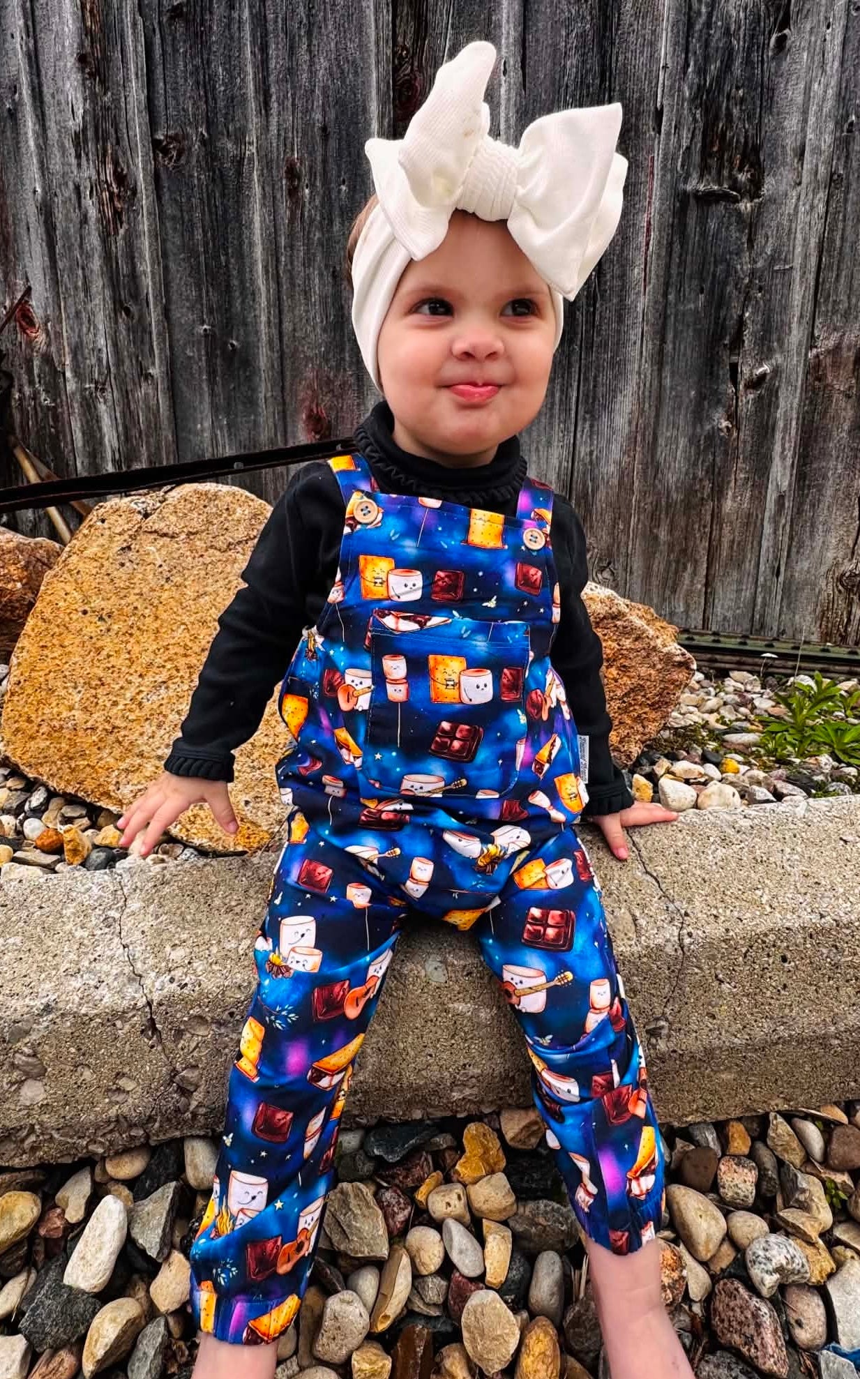 “S’more Summer Nights” (overalls only)