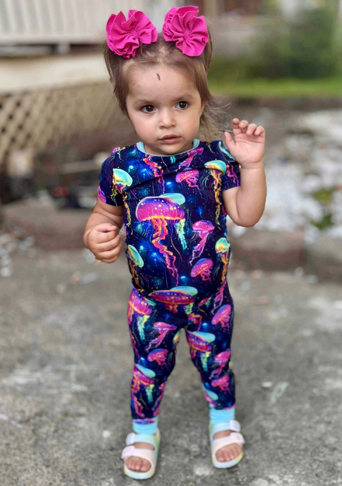 Jellyfish Glow Two-Piece Pajamas