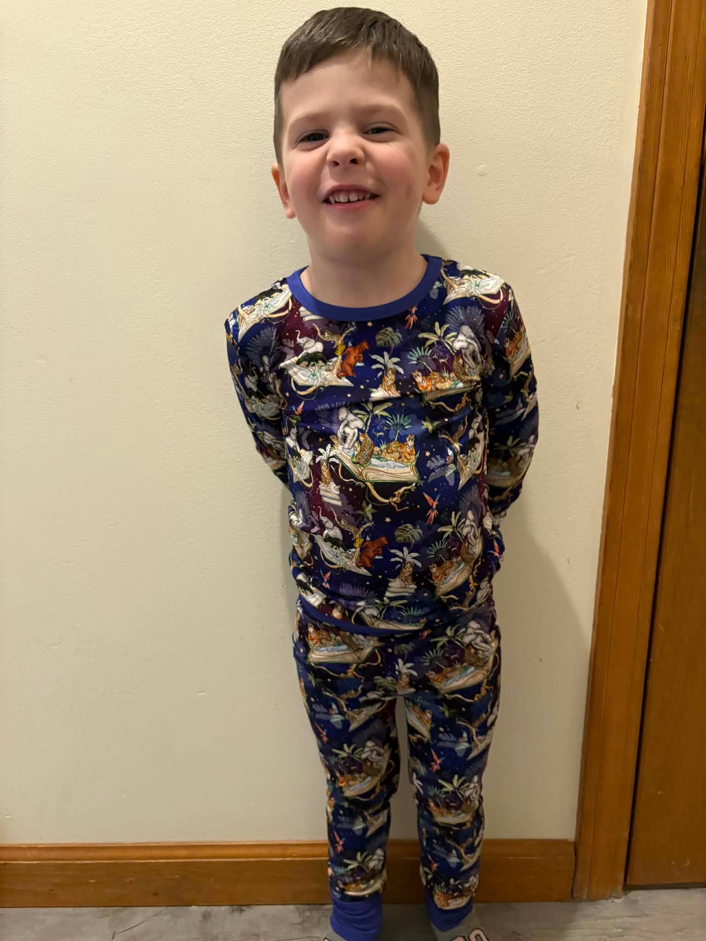 “Jungle Storybook” Two-Piece Pajamas