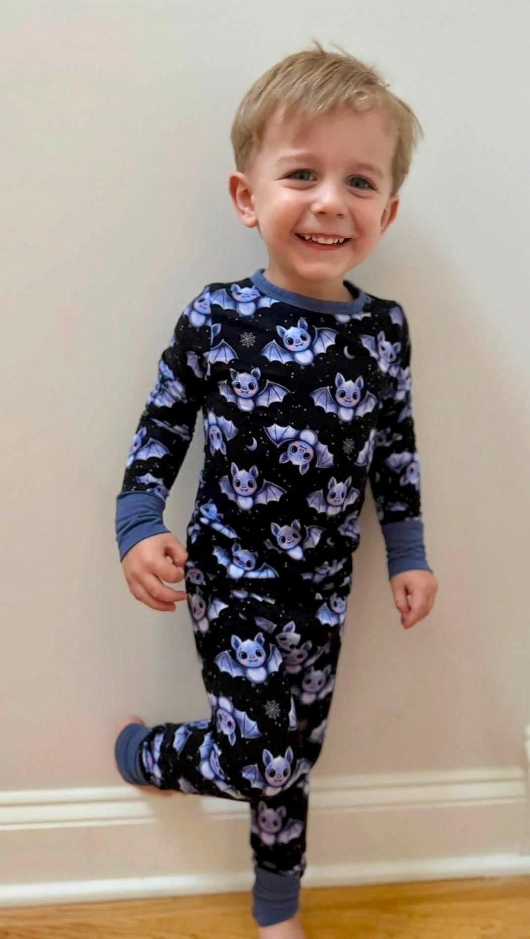 Moonlit Flutters Two-Piece Pajamas