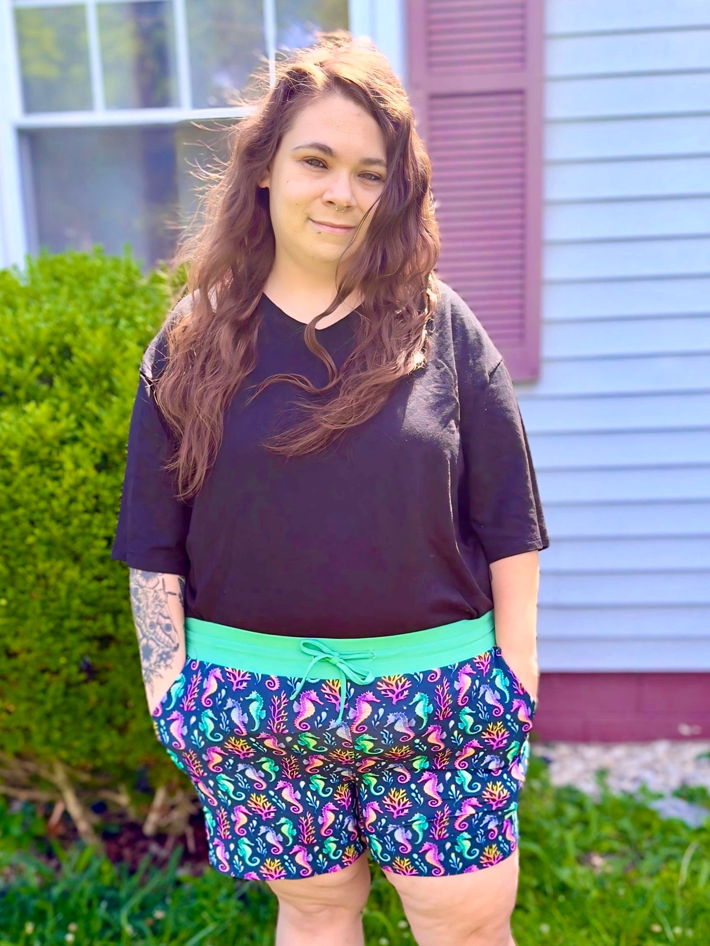 “Seahorse Lagoon” Woman’s Shorts