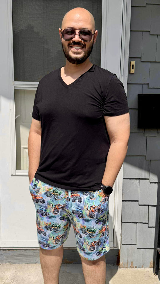“Monster Truck Mayhem” Men’s Shorts