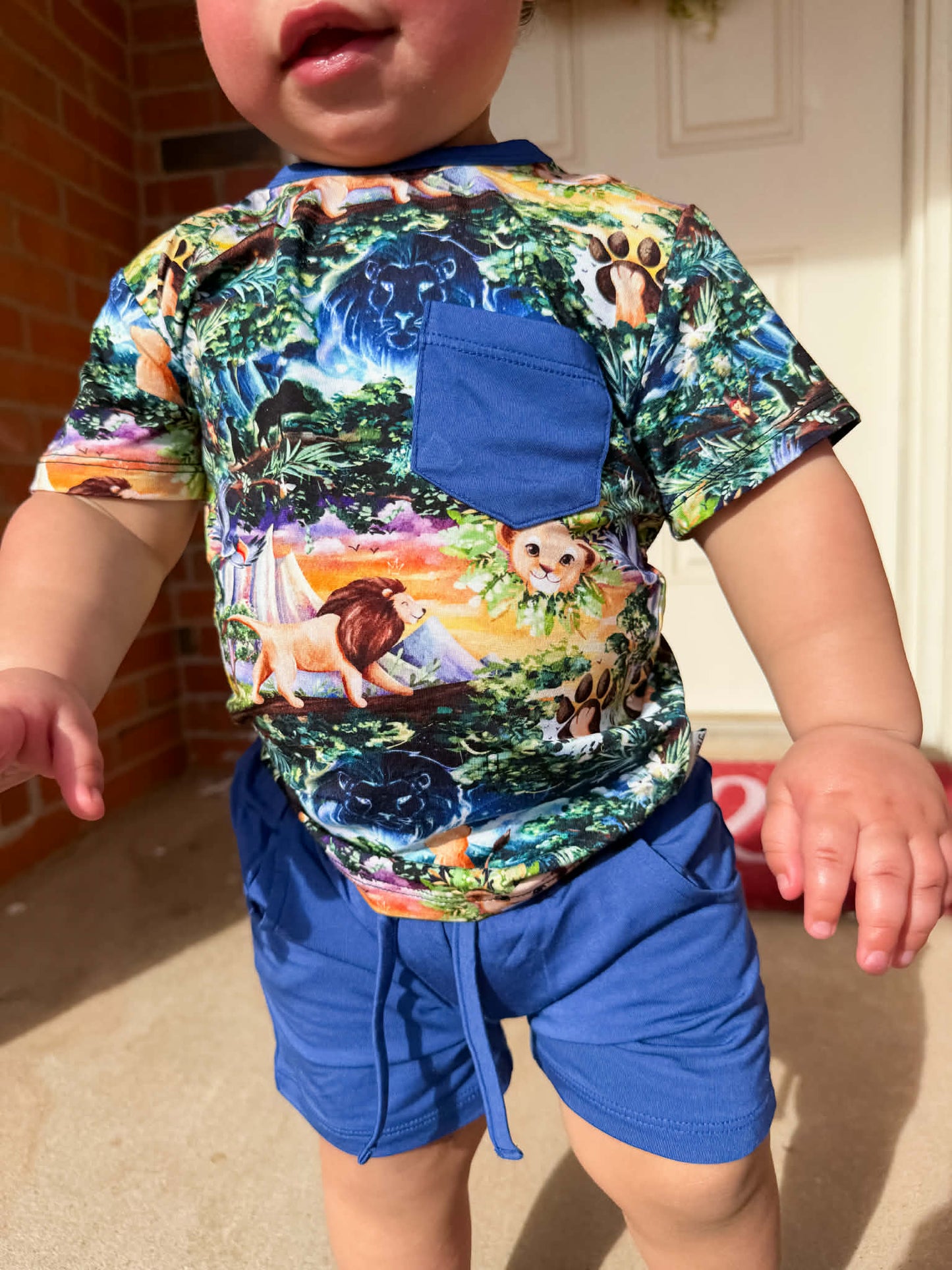 “King of the Pride” Two-Piece Shorts Set