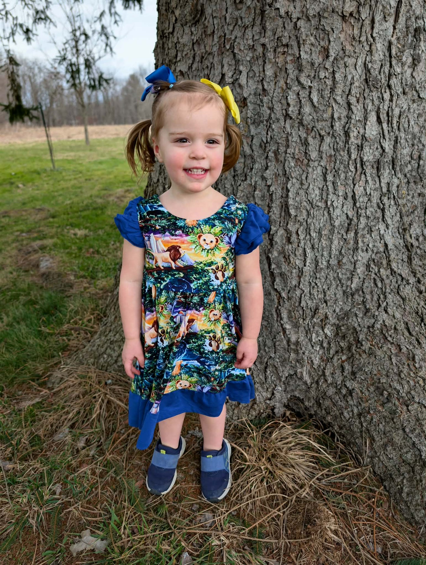 “King of the Pride” Twirl with Bow Back and Biker Shorts Set