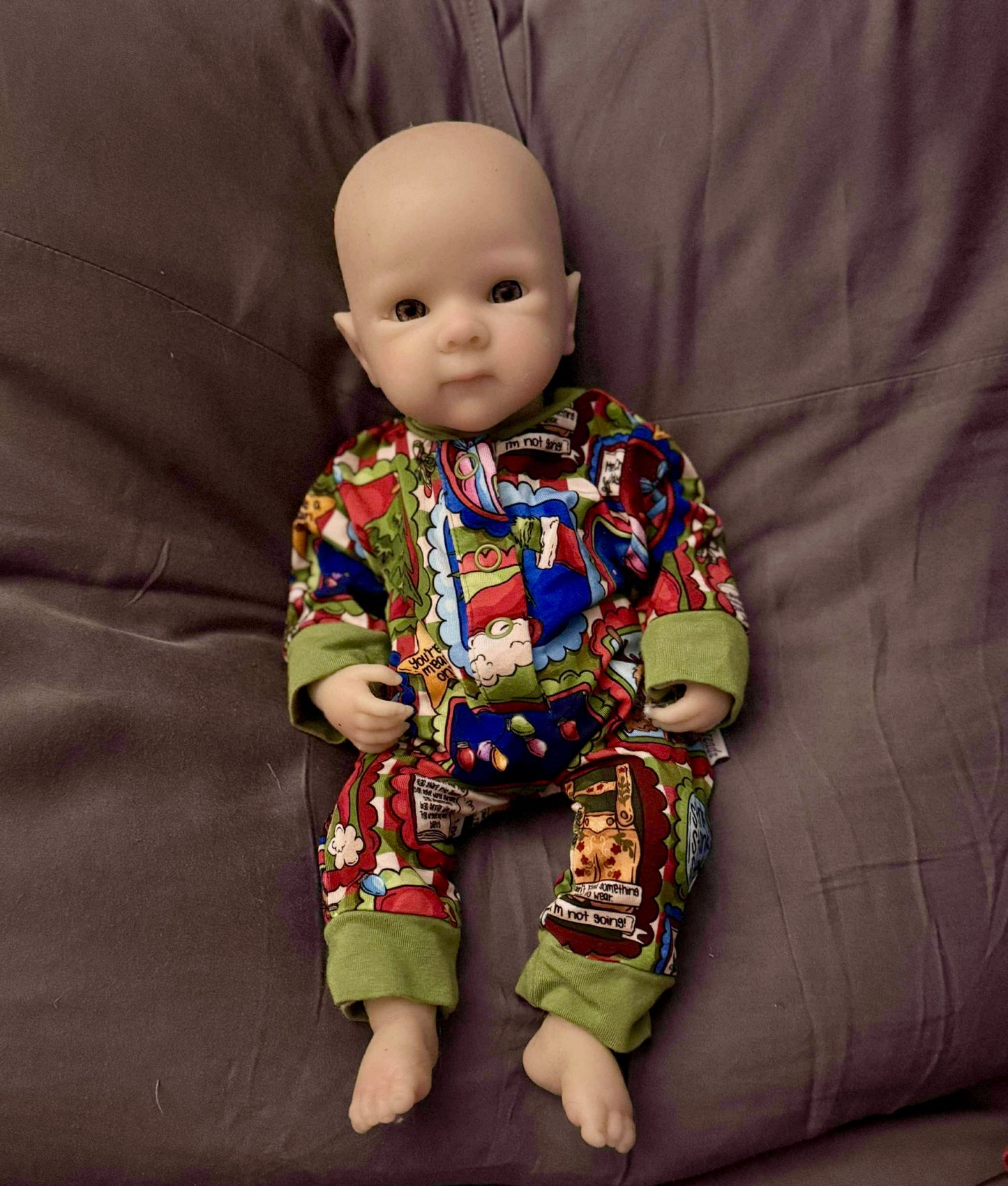 “Mean One” Doll Romper