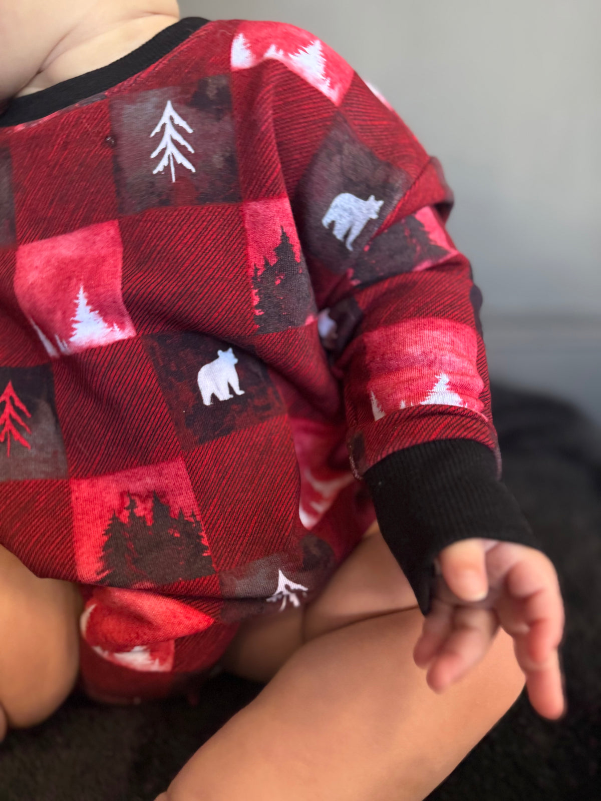 Into the Pines Long Sleeved Bubble Romper