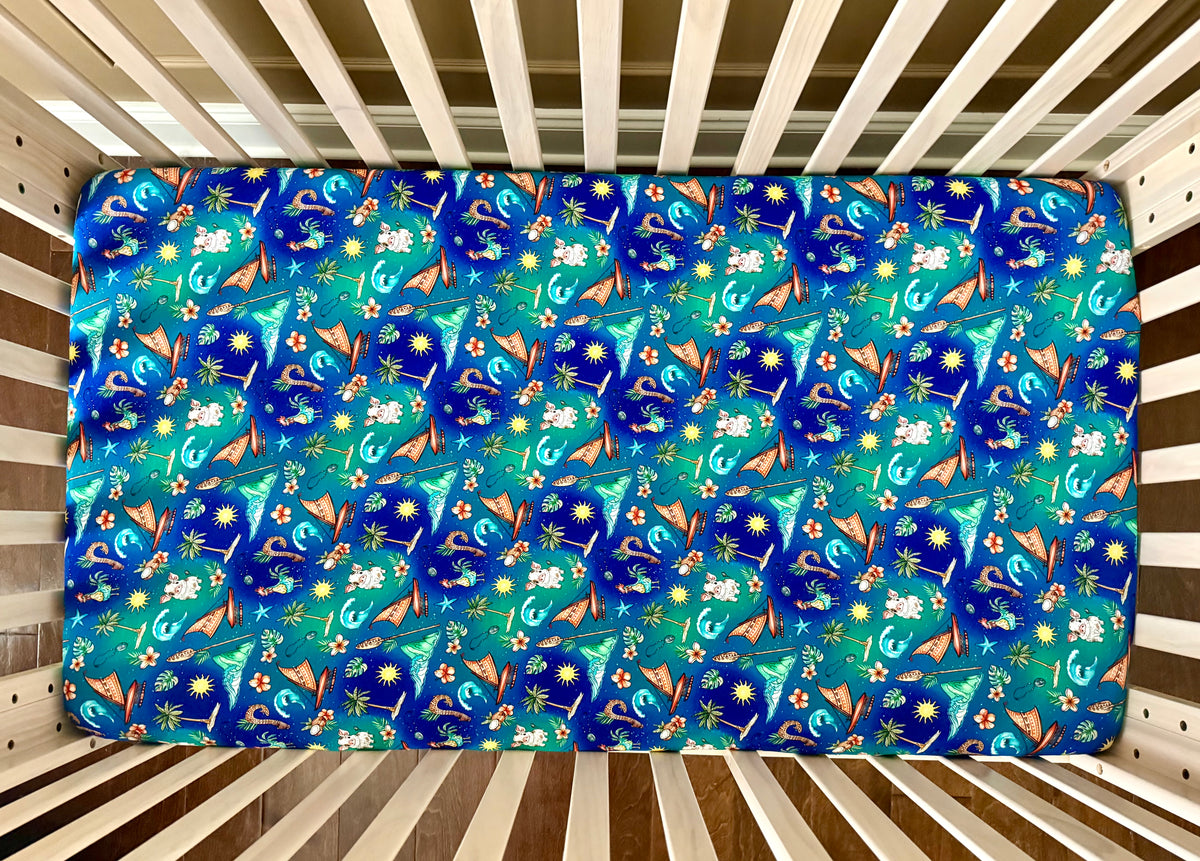 Oceans Calling Crib Sheets