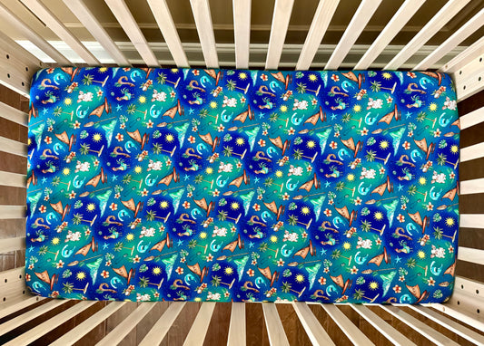 Oceans Calling Crib Sheets