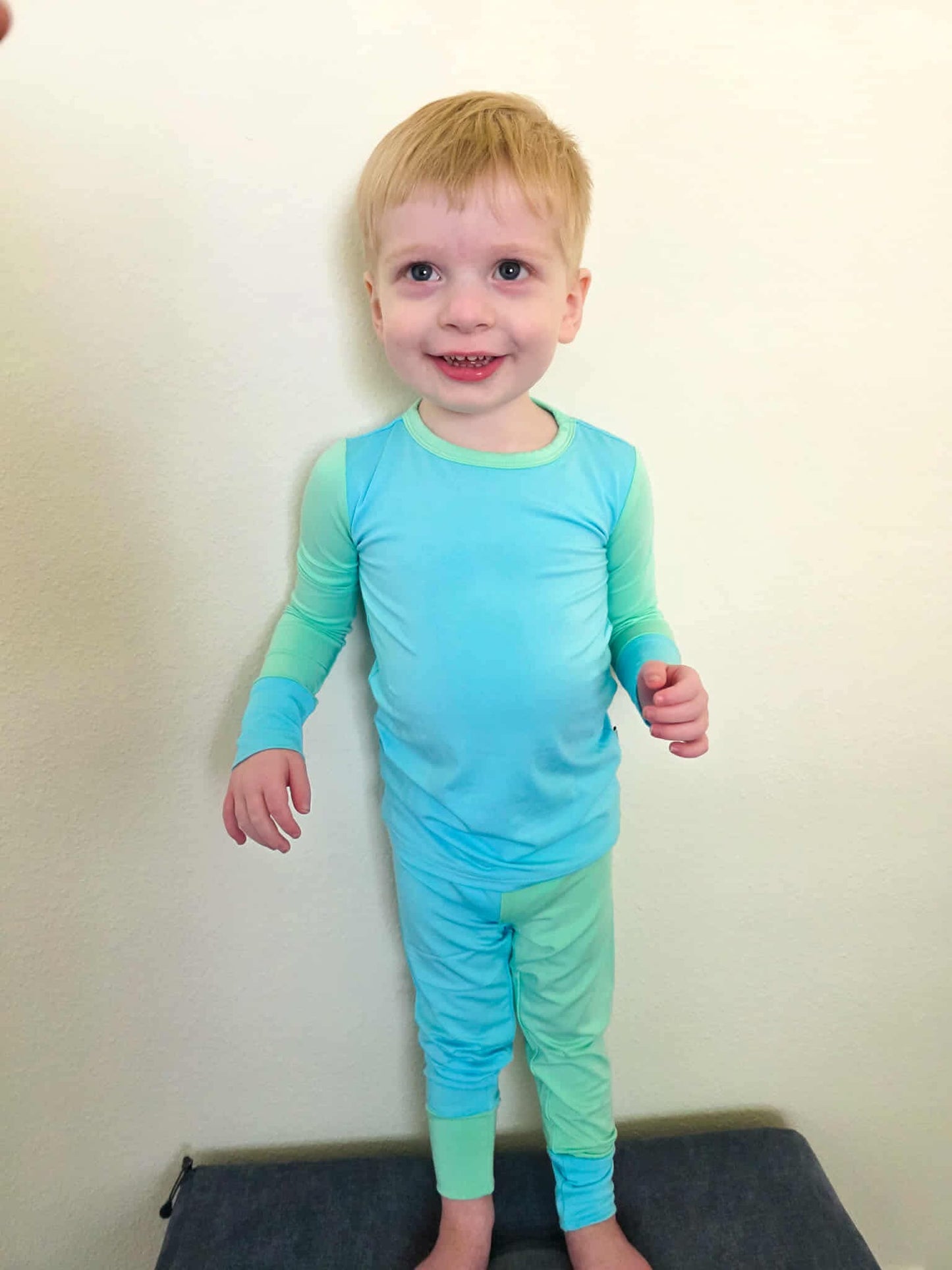 “Color Block Pop” Two-Piece Pajamas