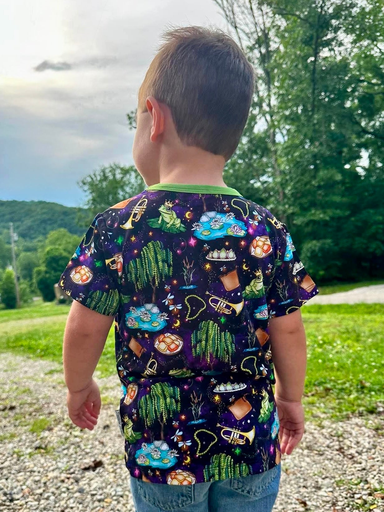 “Fireflies & Frog Kisses” Pocket T-Shirt