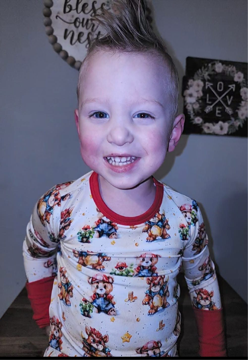 Super Beario Two-Piece Pajamas