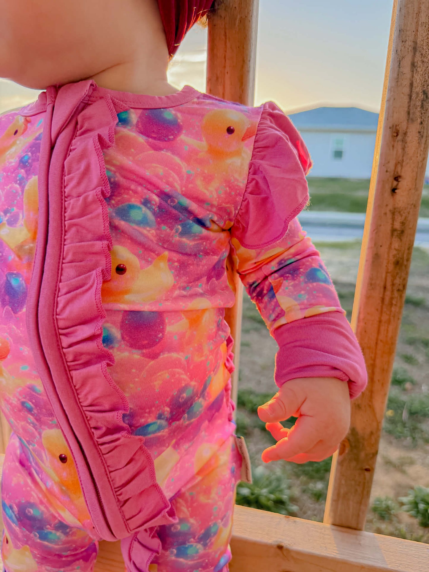 “Bubble Duckies” Ruffle Zippy