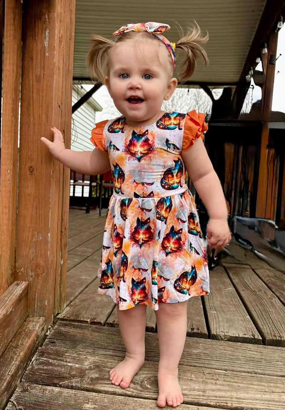 “Whimsical Foxes” Bodysuit Twirl