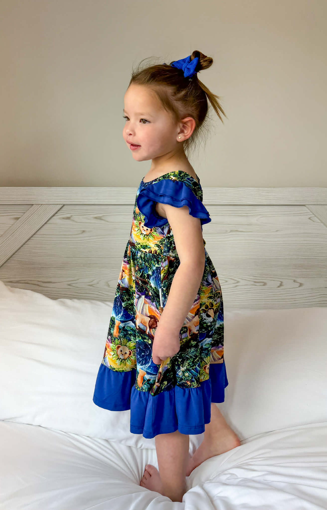 “King of the Pride” Twirl with Bow Back and Biker Shorts Set