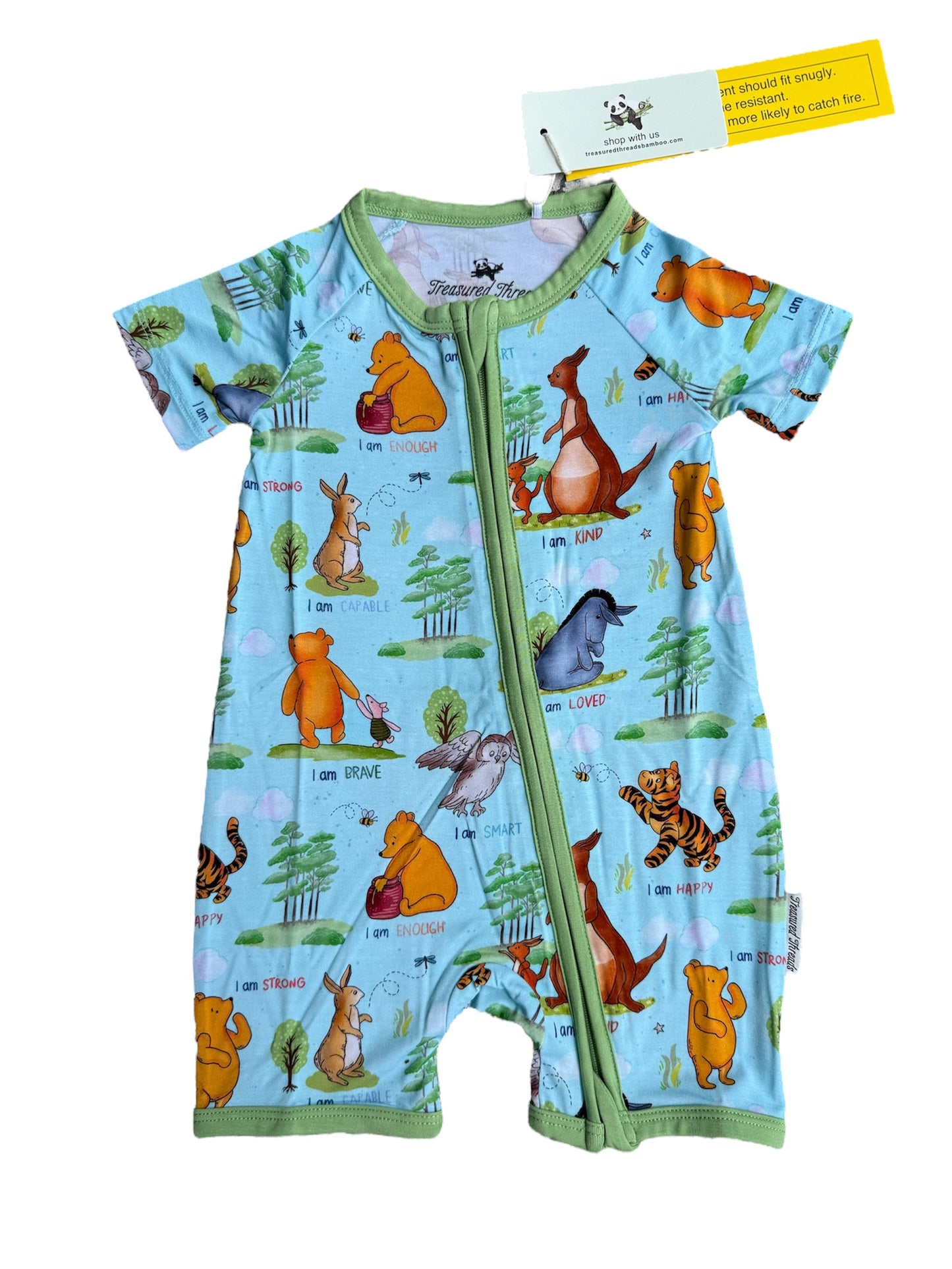 Pooh’s Path of Positivity Zippered Shorty