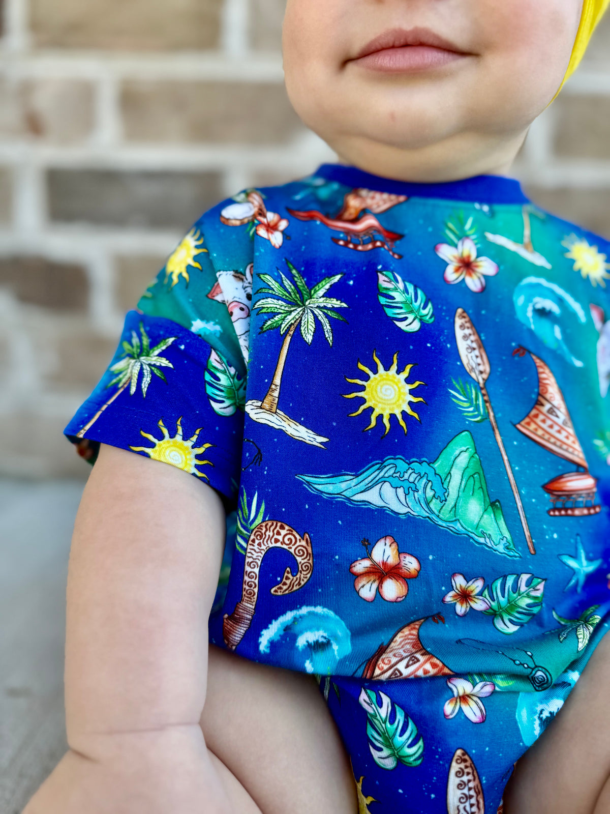 Oceans Calling Short Sleeved Bubble Romper